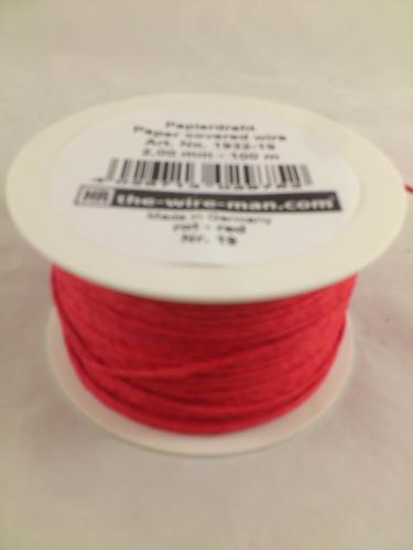 Paper wire 100 m. red